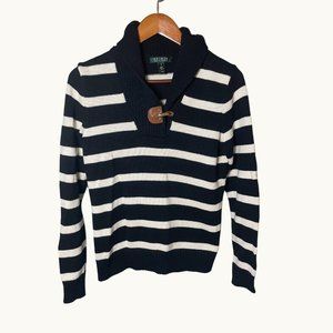 SOLD - NWOT Ralph Lauren Sweater with Leather & Latch